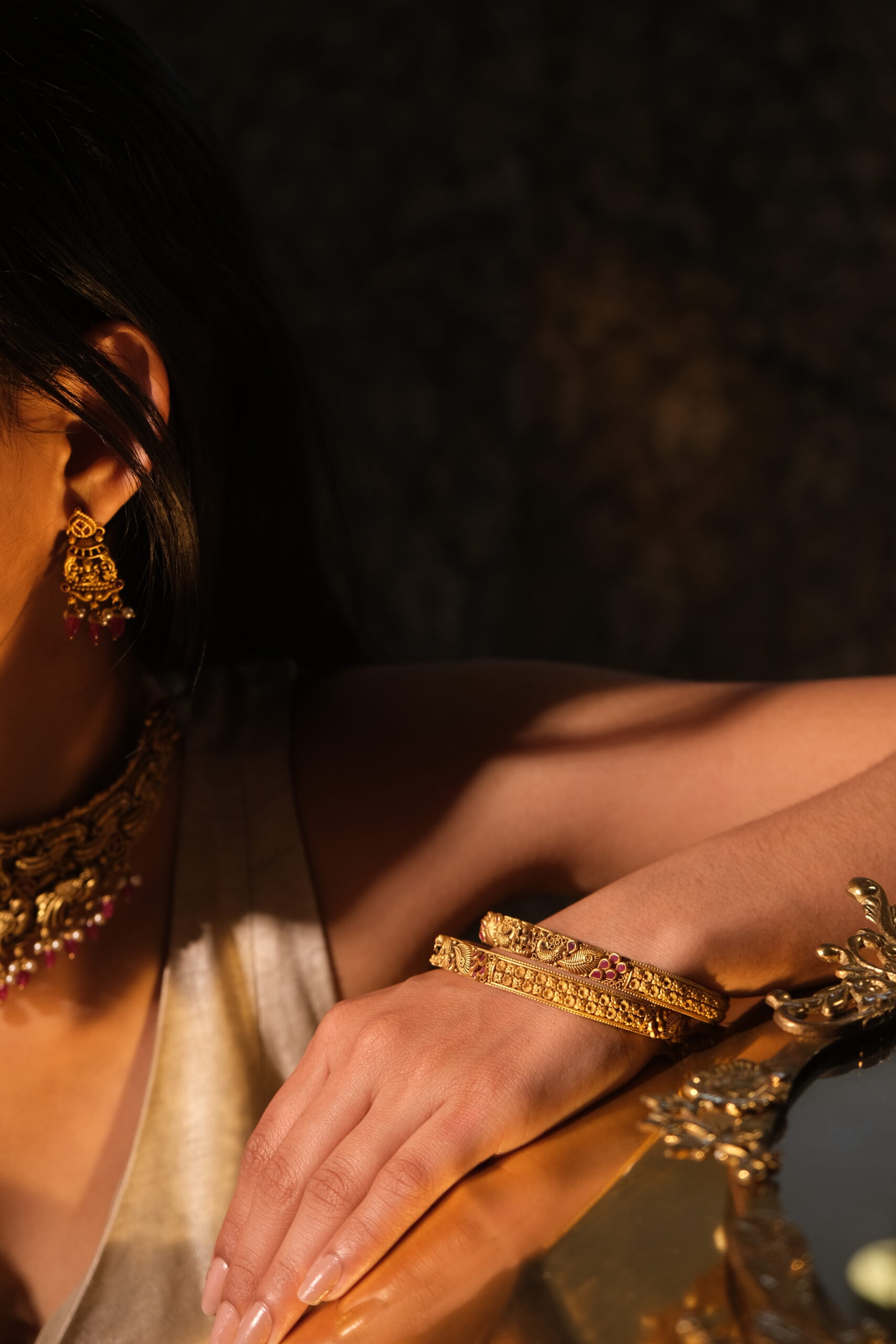 SOUTH INDIAN / TEMPLE BANGLES SET